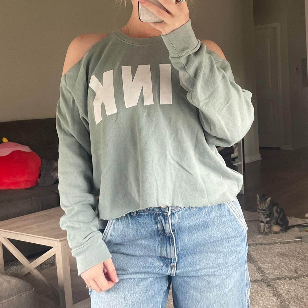 pink cut out top